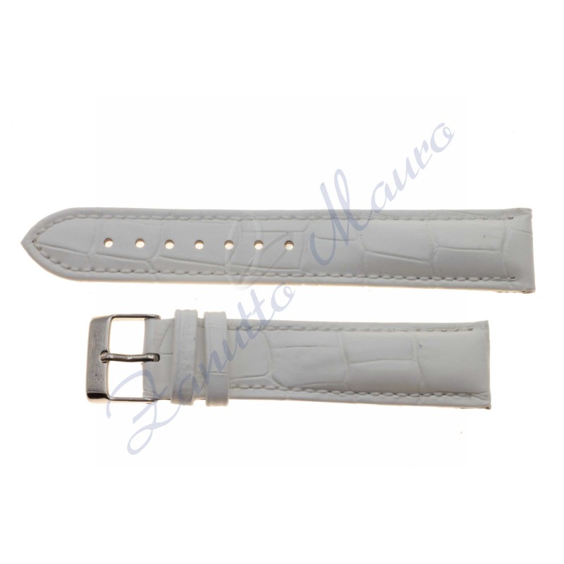 Cinturino Alfa CTK JP026 bianco ansa mm 18