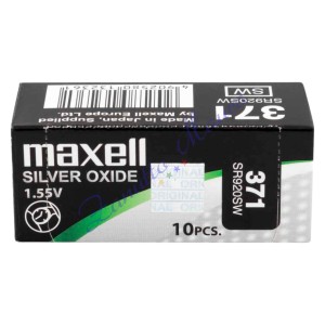 Pila Maxell  371  silver oxide SR920SW Hg 0%