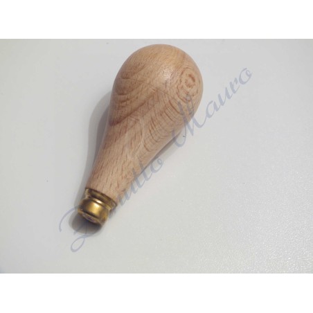 Manico in legno per bulini forma a pera corto