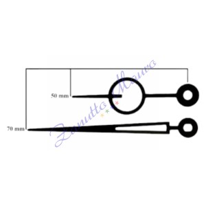 Coppia lancette 034 nere per SKP e TMP