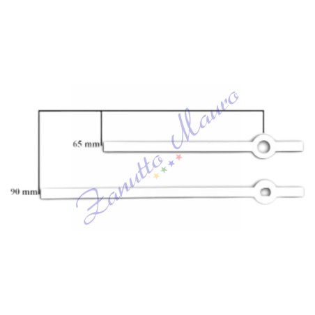 Coppia lancette 02B bianche per SKP e TMP