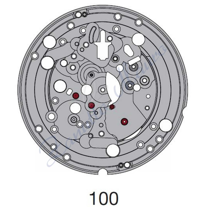 Platina montata ETA 2893-1