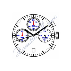 Movimento Sunon PE907 crono data al 6