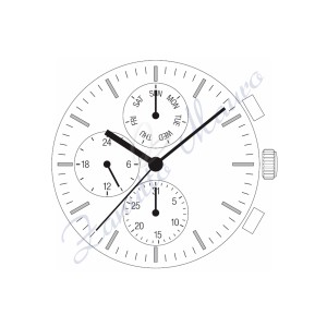 Movimento Shiojiri Seiko VX9N multifunzione