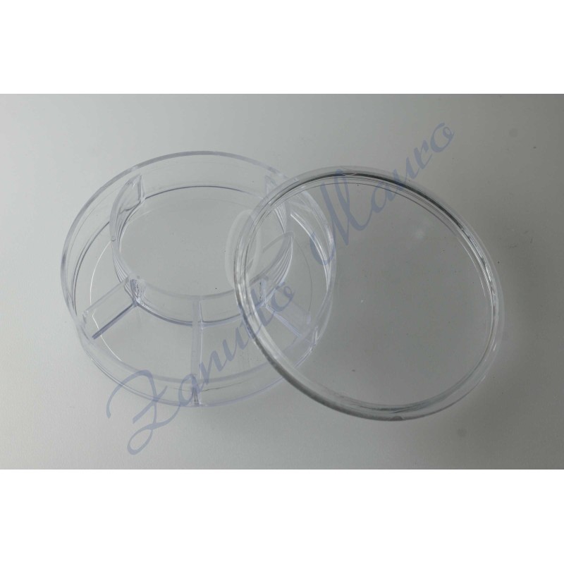 Scatola per minuteria a 5 scomparti impilabile