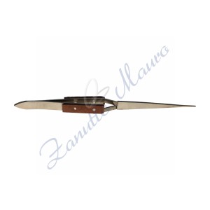 Pinzetta per saldatura a punta dritta. Lungezza mm 165.