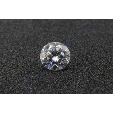 Moissanite con certificato GRA D VVS1 diametro  mm 3 peso ct 0,1 circa