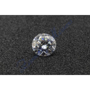 Moissanite con certificato GRA D VVS1 diametro  mm 6,5 peso ct 1,0 circa