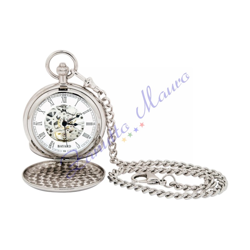 Orologio da tasca Bayard TP22.2 a carica manuale con numeri romani