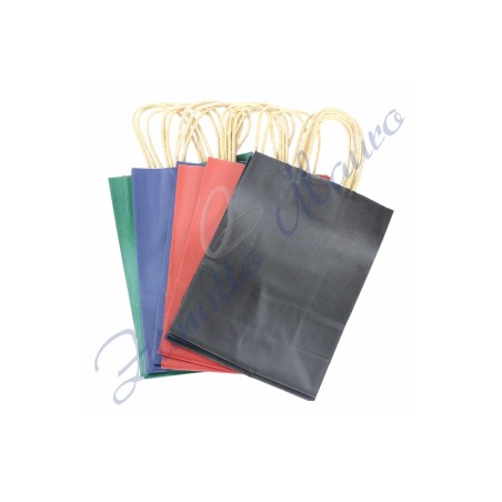 Buste regalo multicolor cm 32x26x12 confezione da 12 pezzi