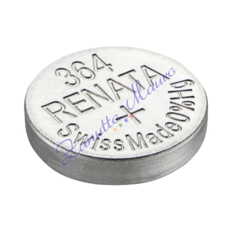 Pila 364 Renata SR621SW all'ossido d'argento