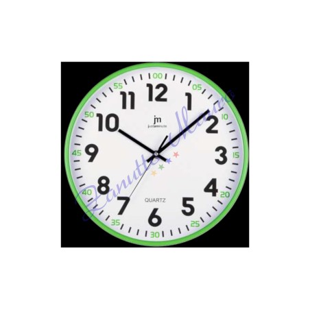 Orologio da parete Justminute 00720 colore verde diametro cm 30