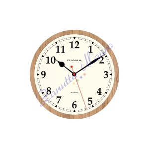 Orologio da parete Diana 111079 colore marrone gold diametro cm 30,50