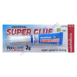 Colla cianolitica TRG320 super veloce, tubetto da 2 grammi