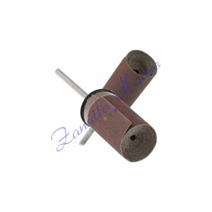 Rullo passa carta abrasiva grana  800 con albero mm 2,35 colore nero