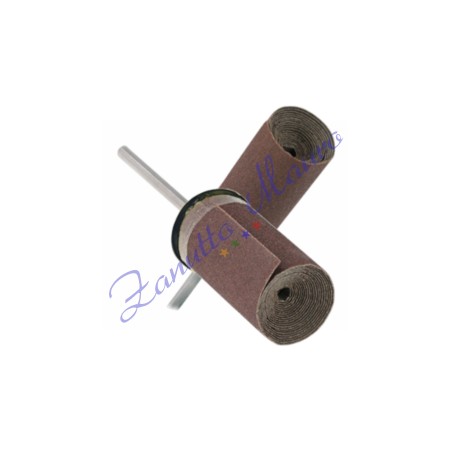 Rullo passa carta abrasiva grana  800 con albero mm 2,35 colore nero