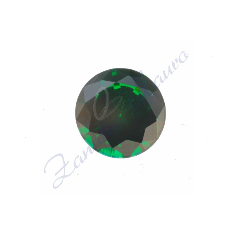 Pietra sintetica verde rotonda diametro mm 10