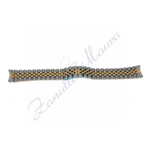 Bracciale in acciaio bicolore ansa mm 20 curva