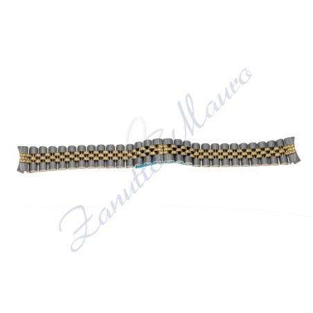 Bracciale in acciaio bicolore ansa mm 20 curva