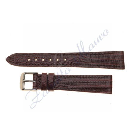 Cinturino stampa lucertola Calf JP004 colore testa di moro ansa 18