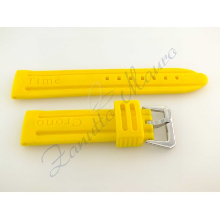 Cinturino gomma gialla ansa 24