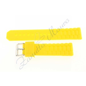 Cinturino in silicone S252 ansa 22 colore giallo