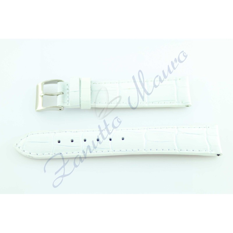 Cinturino s/cocco Loiusiana Lucido JP018 bianco ansa 20