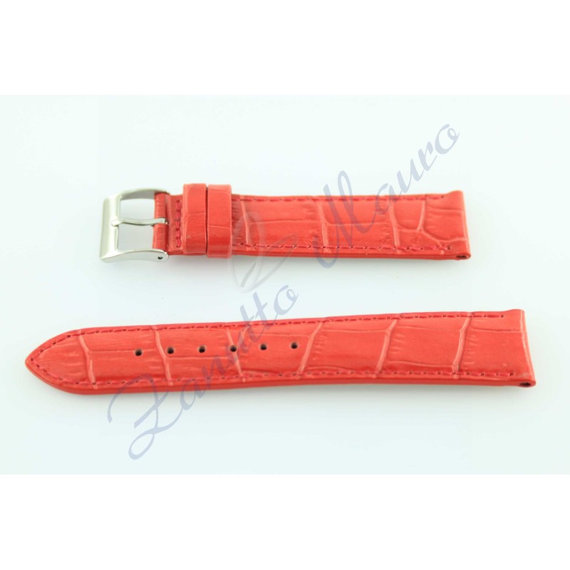 Cinturino s/cocco Loiusiana Lucido JP018 rosso ansa 20