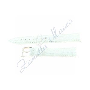 Cinturino cocco calf Brasile 468  ansa mm 18 bianco