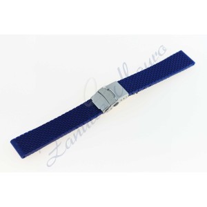 Cinturino gomma QJ0830 blu ansa 22