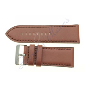 Cinturino JP075 cuoio cucito marrone ansa 22