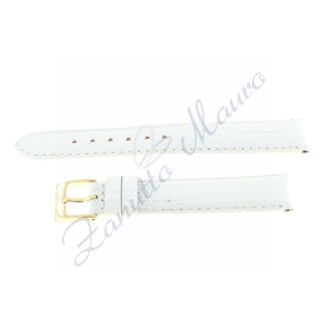 Cinturino JP020 stampa lucertola lucido bianco ansa 16