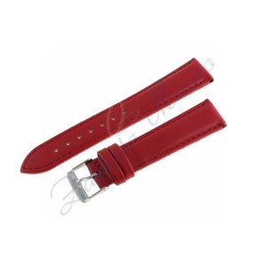 Cinturino 461 imbottito in pelle rosso ansa 16x14