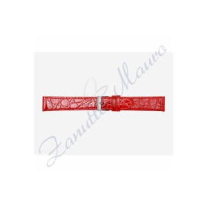 Cinturino 581 stampa malindi piatto ansa mm 16x14 colore rosso