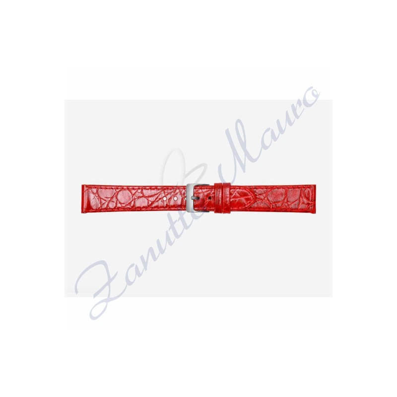 Cinturino 581 stampa malindi piatto ansa mm 16x14 colore rosso