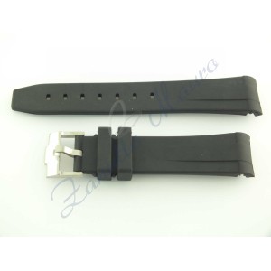 Cinturino rubber  nero ansa 20