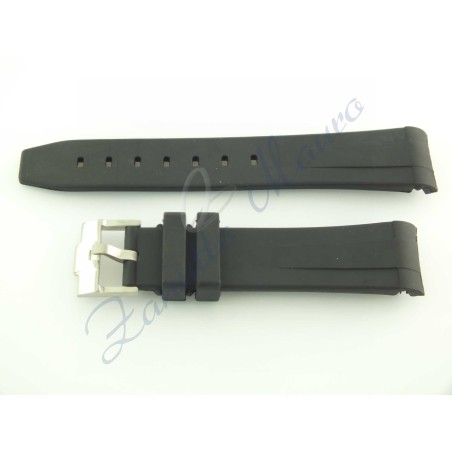 Cinturino rubber  nero ansa 20