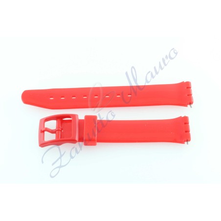 Cinturino JC605 per Swatch ansa 17 mm colore rosso
