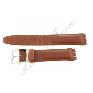 Cinturino JP072 per Swatch ansa 17 mm colore marrone in pelle