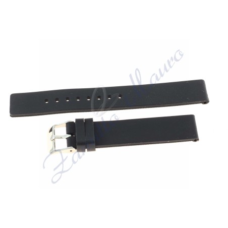 Cinturino in gomma JC106 ansa mm 20 nero