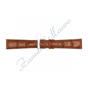 Cinturino stampa cocco 454XL ansa mm 18 colore marrone gold