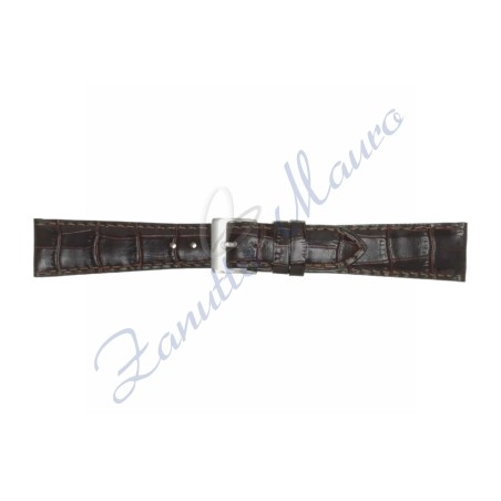 Cinturino stampa cocco 454XL ansa 24 colore testa di moro