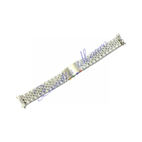 Bracciale tipo Jubilee B5SG in acciaio ansa curva mm 13