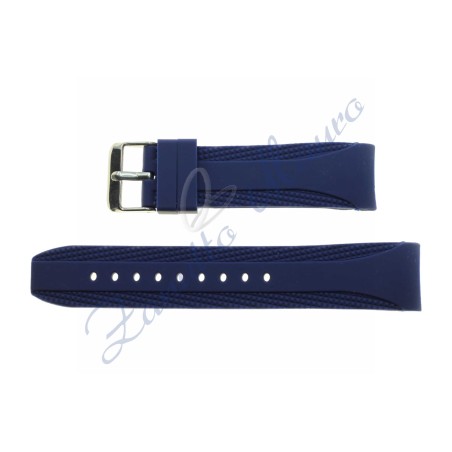 Cinturino JC122 in gomma blu ansa mm 22 con attacco per orlogi Nautica