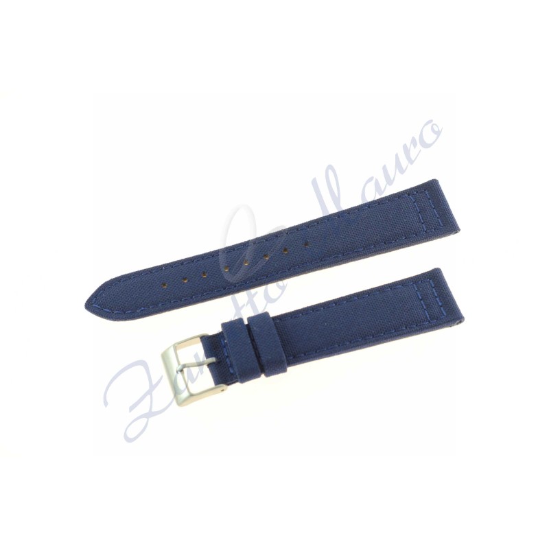 Cinturino 670 in cordura e lorica mm 22 colore blu scuro