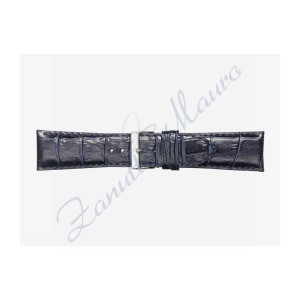 Cinturino 454SP in pelle blu scuro ansa 26 stampa cocco