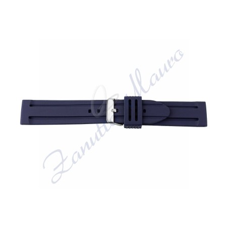 Cinturino 396 in silicone ansa mm 20 colore blu