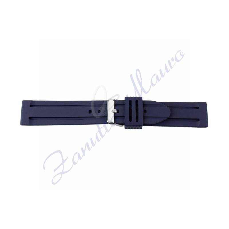 Cinturino 396 in silicone ansa mm 22 colore blu