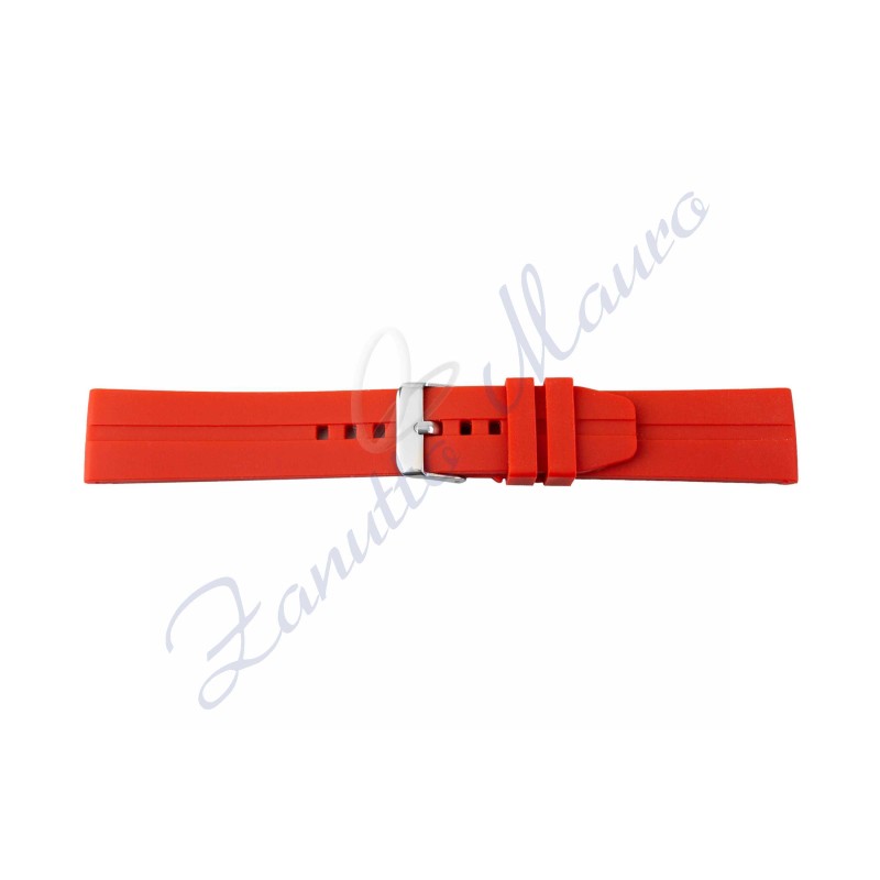 Cinturino 367 in silicone ansa mm 22 colore rosso