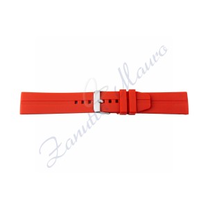 Cinturino 367 in silicone ansa mm 24 colore rosso